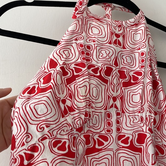 SOLD - Vintage patterned maxi dress - Picture 2 of 8